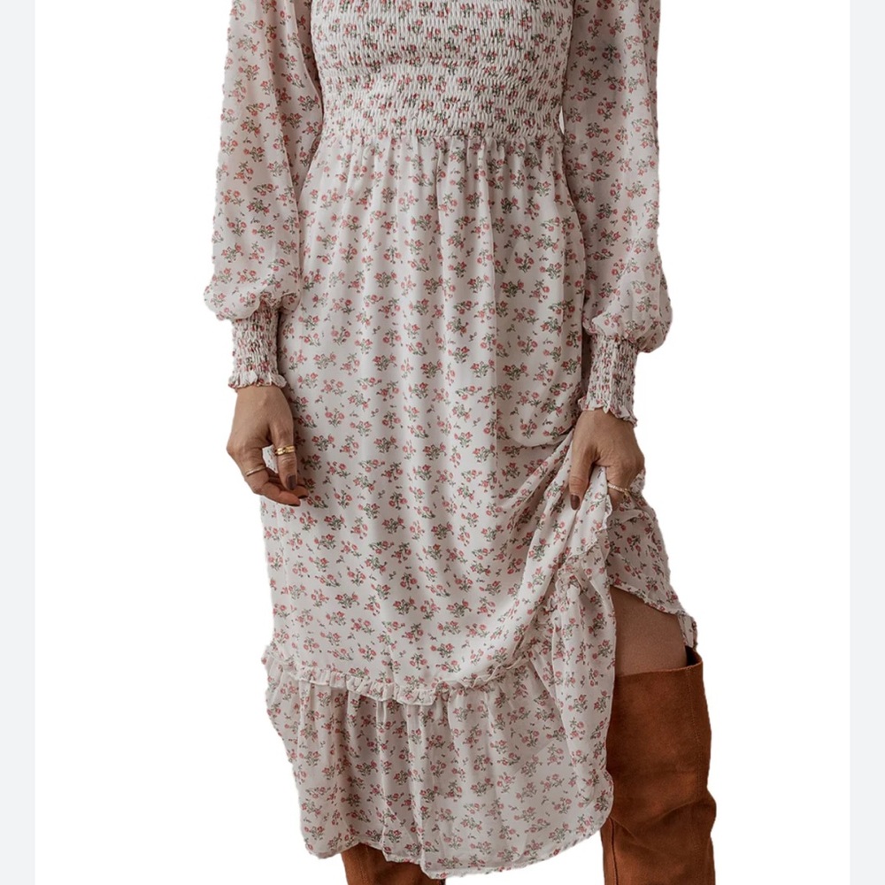 Floral Long Sleeve Dress